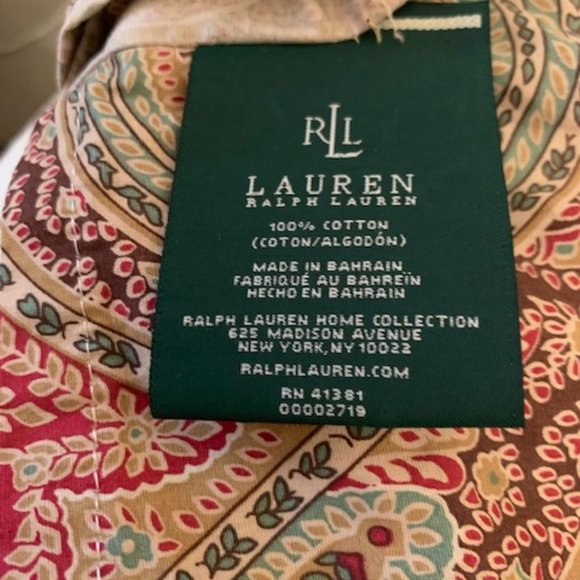 Ralph Lauren Home Bedding Vintage Cotton Paisley Ralph Lauren